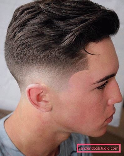 Coafuri masculine cu pieptănat - fotografie