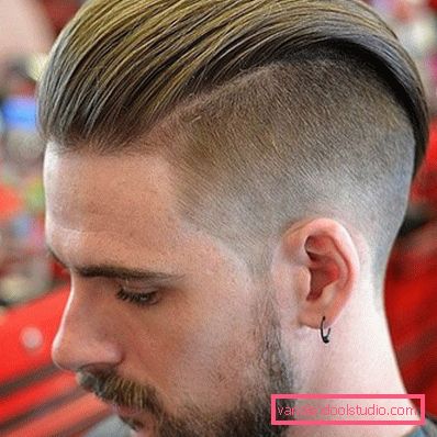 Coafuri masculine cu pieptănat - fotografie