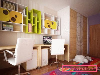 O cameră interesantă pentru copii de design pentru un băiat de vârste diferite