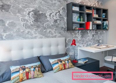 Un design interesant al unei camere pentru copii pentru un băiat de vârste diferite.