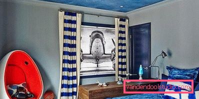 O cameră interesantă pentru copii de design pentru un băiat de vârste diferite